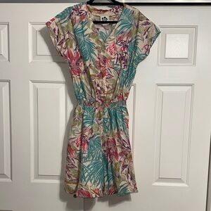 Hilo Hattie Hawaii Vintage Multicolor Floral Romper